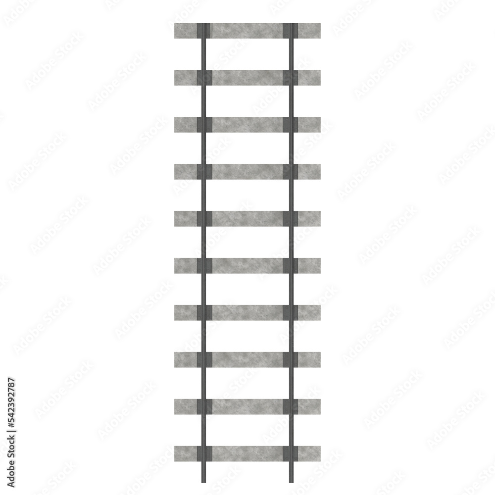 3d rendering illustration of a railway track 3d rendering illustration of a railway track