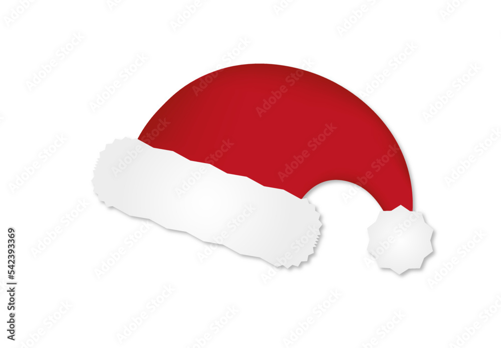 Santa Claus hat isolated on a white background Santa Claus hat isolated on a white background