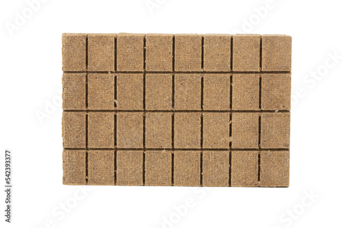 The brown fire starter cubes