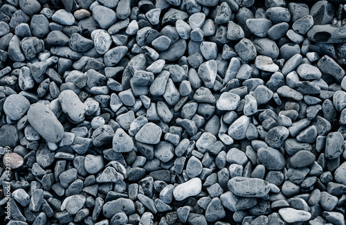 Multi-colored pebbles.