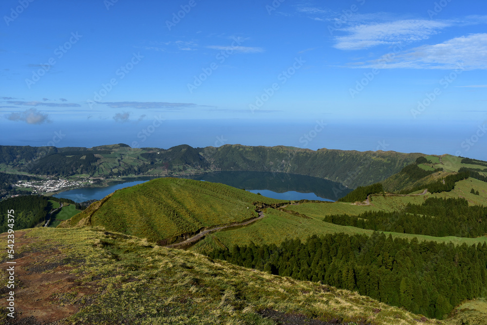 Blue Lake of Sete Cidades in the Azores