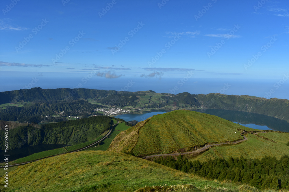 Glimpses of Lakes at Sete Cidades in the Azores