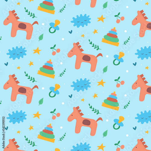 Cute kids background pattern