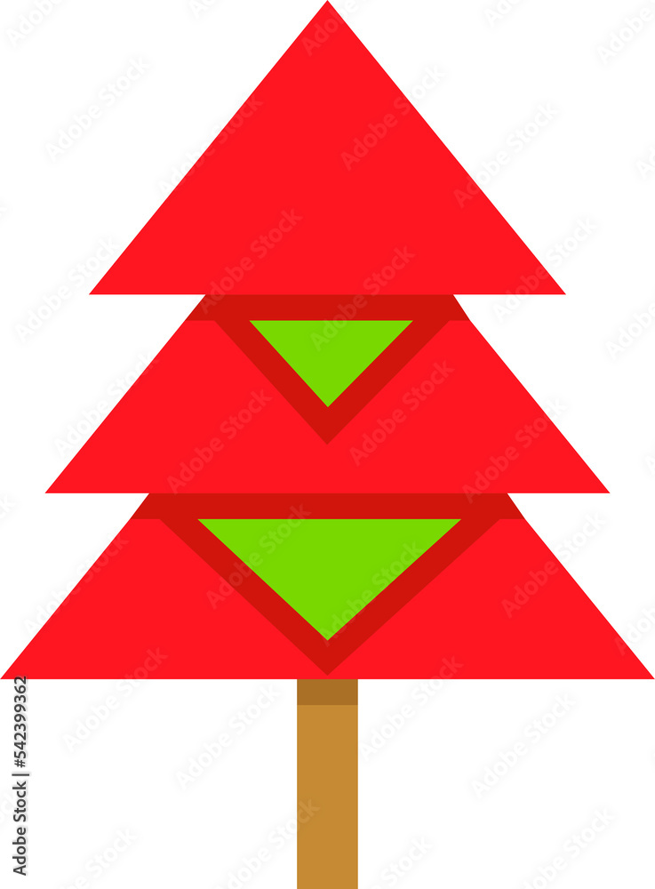 decorative Christmas tree illustration decorative Christmas tree illustration