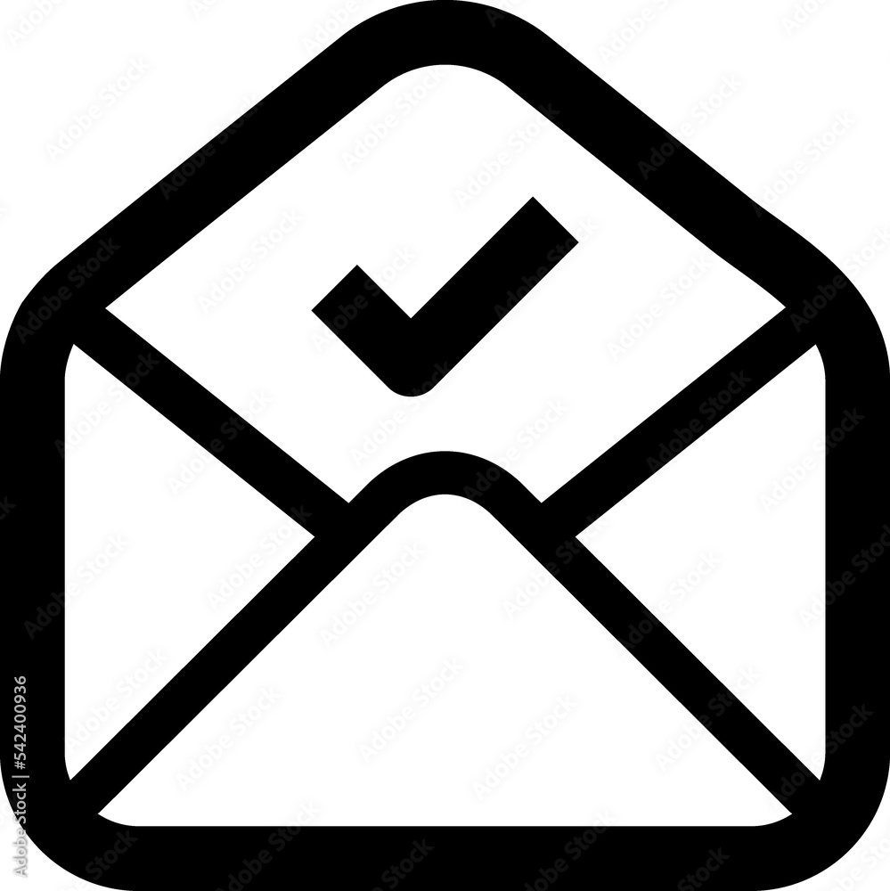 Checked email linear icon