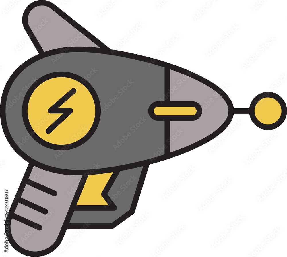 futuristic gun and space gun icon futuristic gun and space gun icon