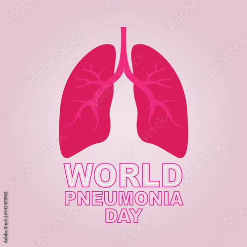 Vector Illustration of World Pneumonia Day