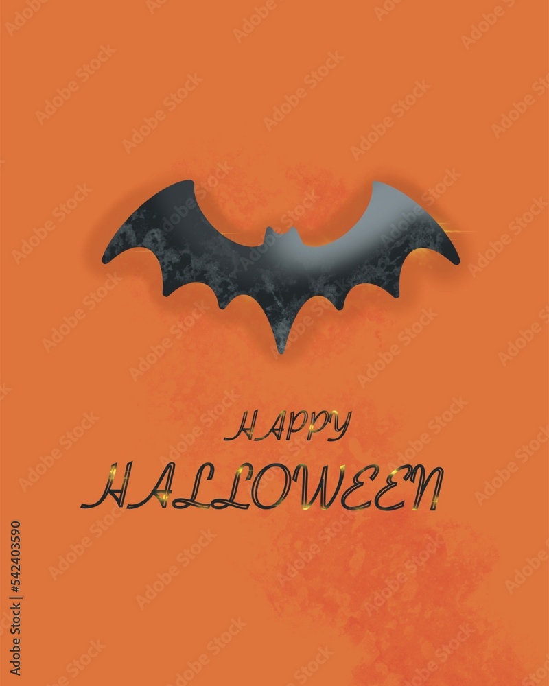 Happy halloween bat Happy halloween bat