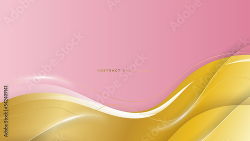 Abstract gold and soft pastel pink luxury background