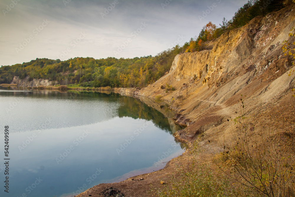 Mine lake at Rudabanya, Hungary
