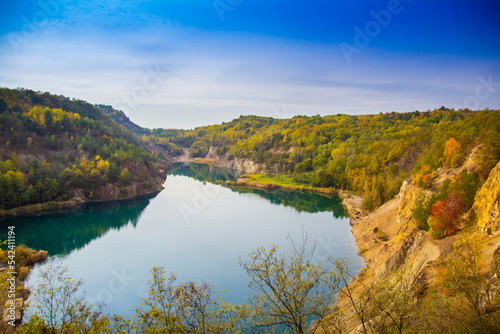 Fototapeta Naklejka Na Ścianę i Meble -  Mine lake at Rudabanya, Hungary