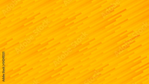Computer generated digital illustration of various length tilted diagonal plank lines with gradient overlays to create a yellow and orange abstract background.
