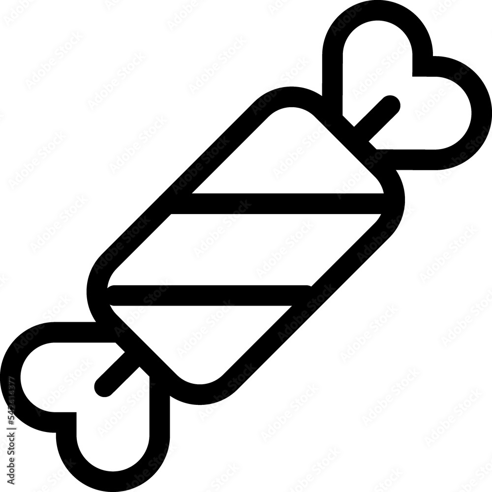 Sweet, sugar, candy outline symbol Sweet, sugar, candy outline symbol