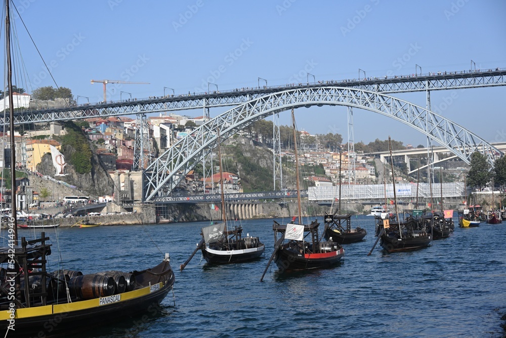 The famous bridge of Porto on Douro river The famous bridge of Porto on Douro river
