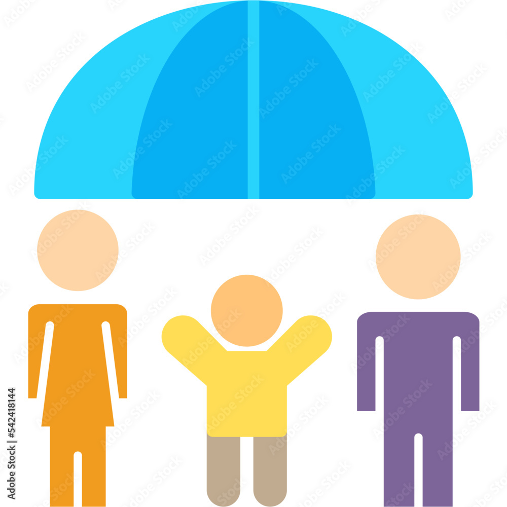 Family Health Insurance Icon Family Health Insurance Icon