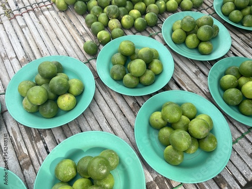lime fruit in country market