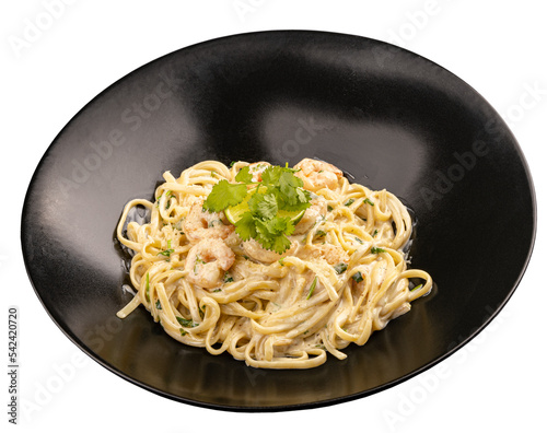 Italian pasta in a creamy sauce