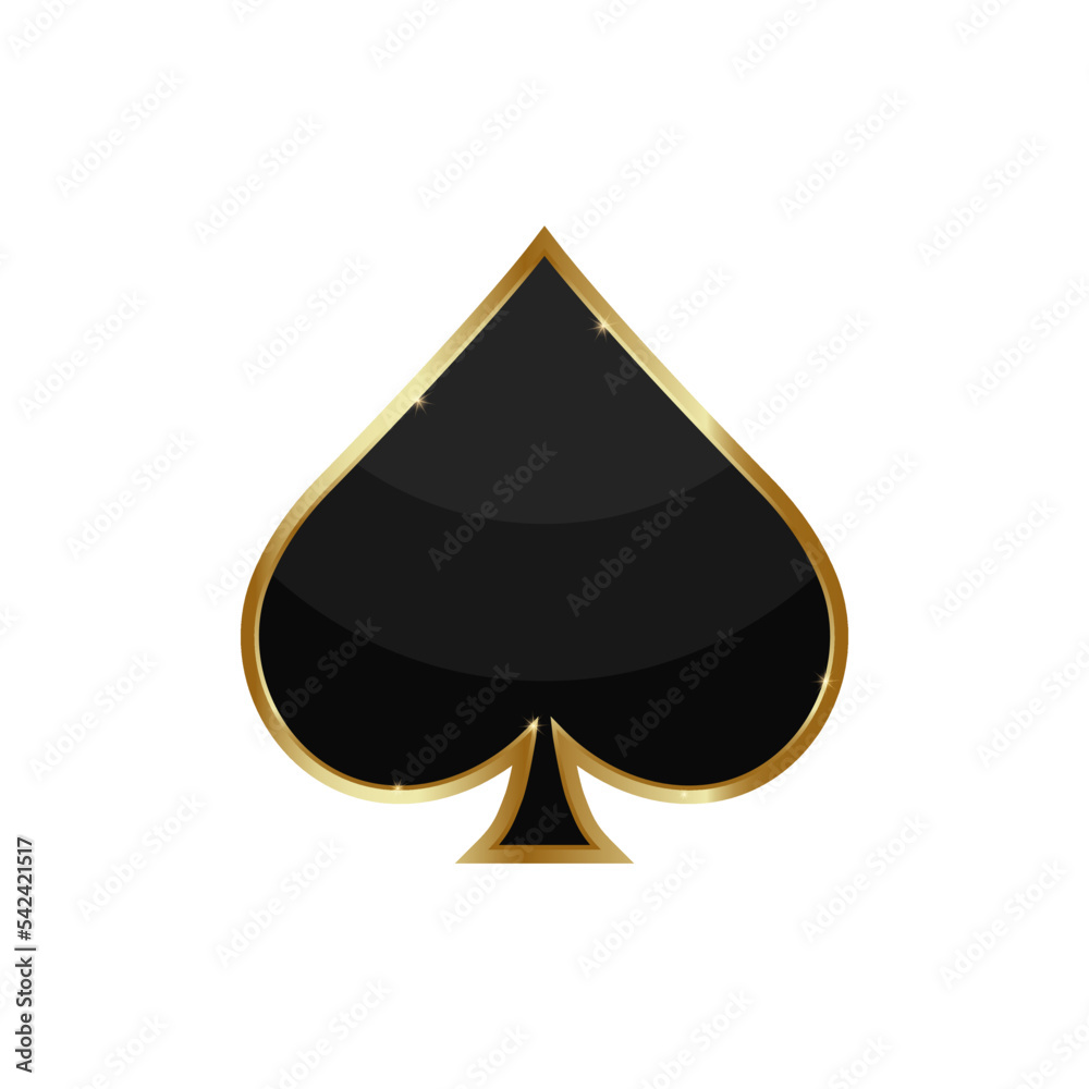 Spade suite . Vector symbols of playing cards. Play card symbol suit vector icon Spade suite . Vector symbols of playing cards. Play card symbol suit vector icon