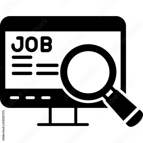 Online Search Job Icon photo