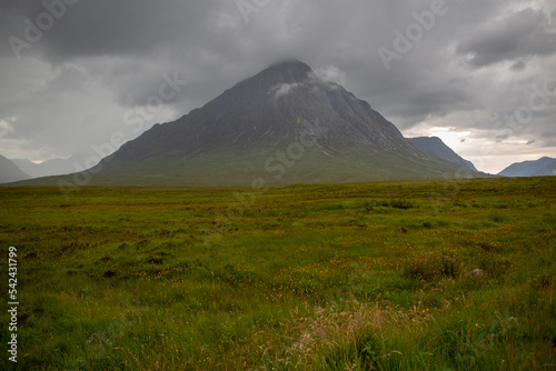 Mountains and valleys in Glencoe, Scotland