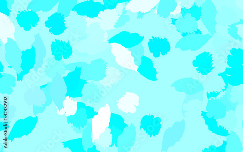 Light BLUE vector background with abstract shapes.