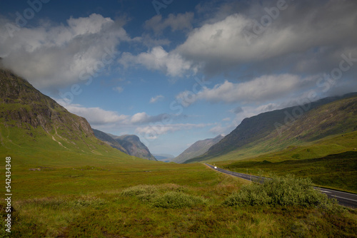 A82 road through Glencoe in the Scottish Highlands © casavella