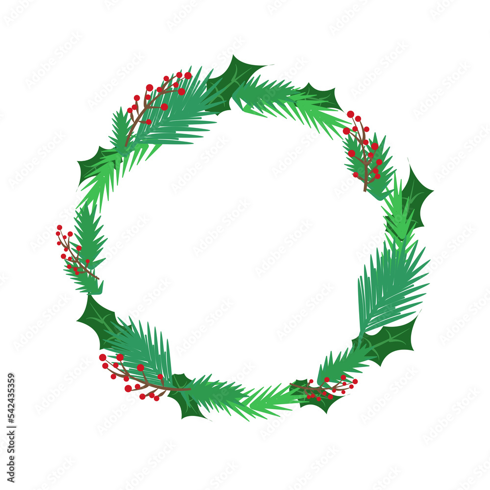 illustration of christmas wreath with berries isolated on white background. Banner template, with place for text, greeting card.
illustration of christmas wreath with berries isolated on white background. Banner template, with place for text, greeting card.