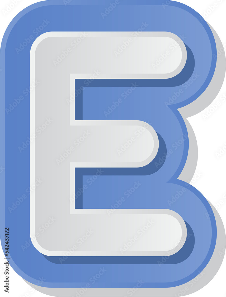 colorful paper capital alphabet letters E colorful paper capital alphabet letters E