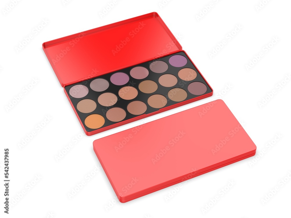 Blank Eyeshadow Palette For Branding And Mock Up. 3d Render
