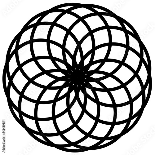 Template for laser cutting wall clock. Vector maket	
