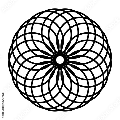 Template for laser cutting wall clock. Vector maket	
