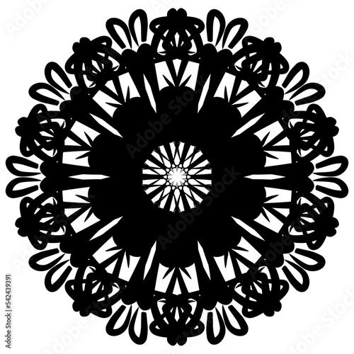 Template for laser cutting wall clock. Vector maket	
