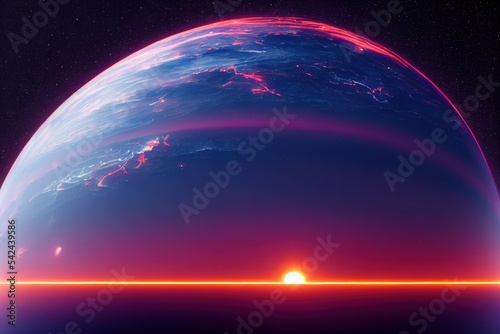 Space background with nebula and stars. environment, projection, spherical panorama. © Яна Деменишина