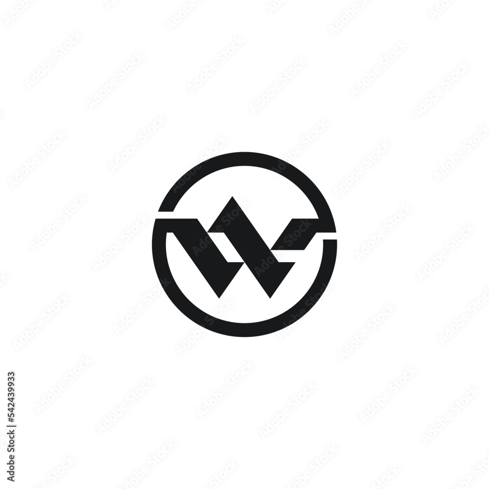 W abstract initial letter monogram vector logo design W abstract initial letter monogram vector logo design