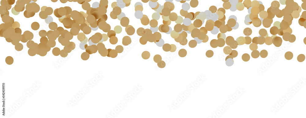 Golden confetti falling down isolated on transparent background. Golden confetti falling down isolated on transparent background.