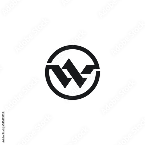 Free Download W abstract initial letter monogram vector logo design - GFXLoad