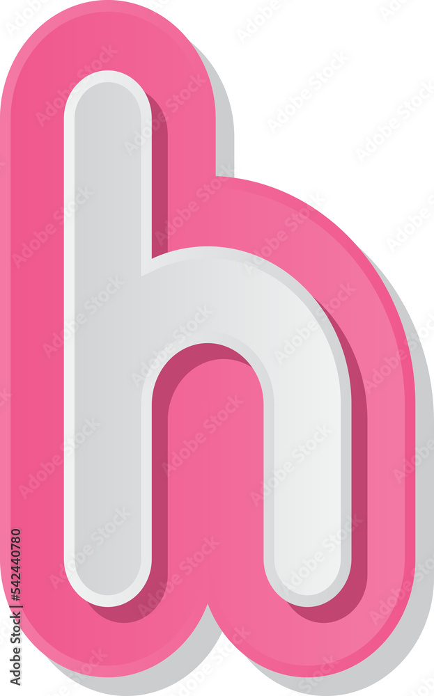 colorful paper small alphabet letter h colorful paper small alphabet letter h