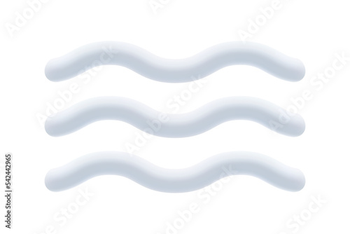 Fog thick cloud in atmosphere, isolated weather forecast icon. Meteorological conditions, mist or smog. Vector in three dimensional 3d, realistic style
