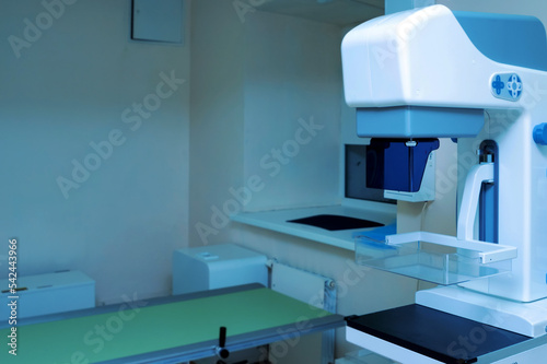 Interior of a modern X-ray inspection cabinet in private clinic