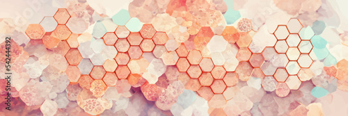 vector hexagons pattern, geometric abstract background.