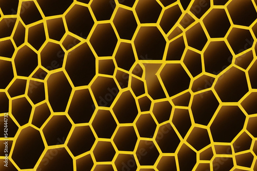 Fototapeta Naklejka Na Ścianę i Meble -  Seamless Abstract Pattern inspired by hornets and bumblebees