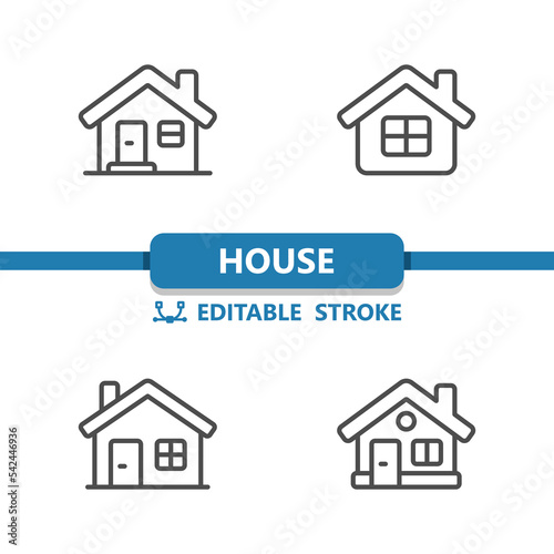 House Icons. Home, Building, Real Estate Icon © 13ree_design