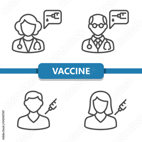 Vaccine, Vaccination Icons