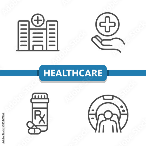 Health Care, Healthcare, Hospital, Medical Icons