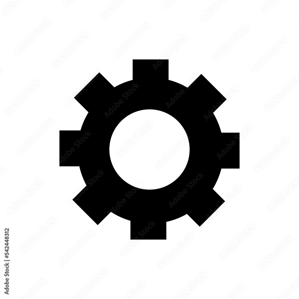 gear,symbol,icon,template,vector,black
