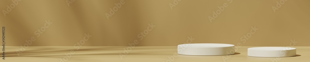Scene with a podium for product presentation, 3d rendering Scene with a podium for product presentation, 3d rendering