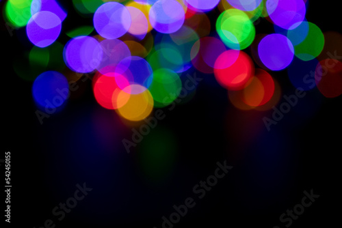 Christmas light. Colorful abstract background. Bokeh Background.
