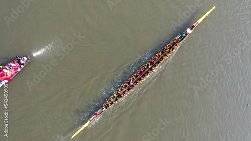 Traditional boat race in Bangladesh. Nowka Baich photo