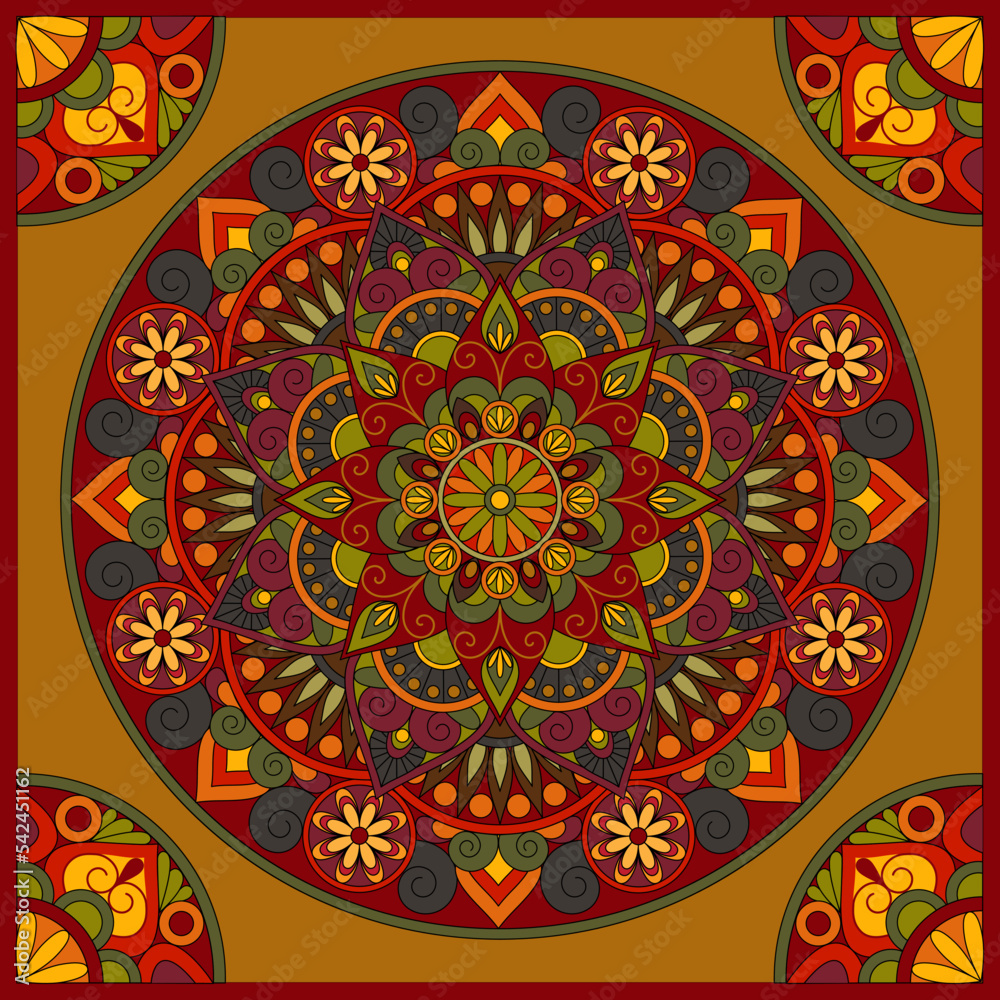 Mandala Culture Pattern Vector.