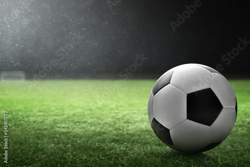 Soccer ball on the field © fotokitas